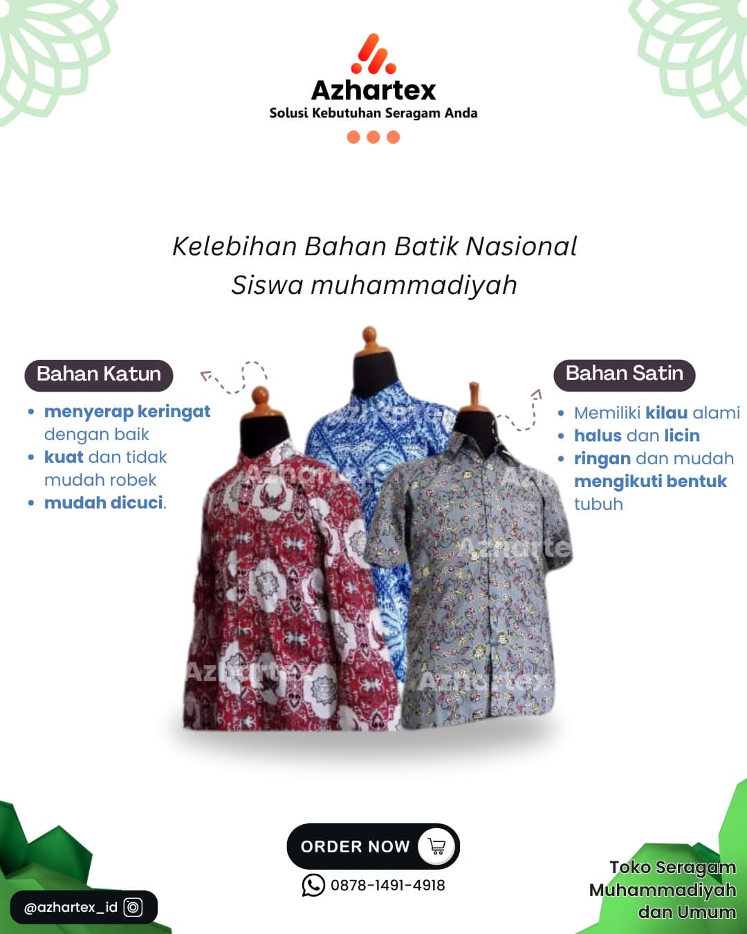 Batik SMA Putra Lengan Panjang 2