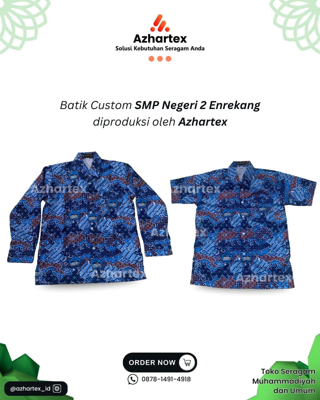 Batik SMP Putra Lengan Panjang 2
